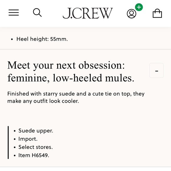 J Crew Sophia Mule in Starry Suede. Size 6.5 - Picture 3 of 13